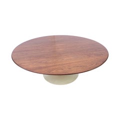 Saarinen for Knoll Round Walnut Coffee Table