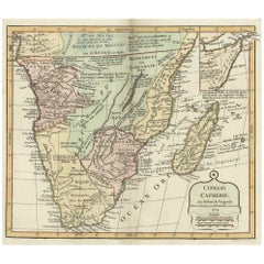 Decorative Antique Map of the Southern Part of Africa, 1806