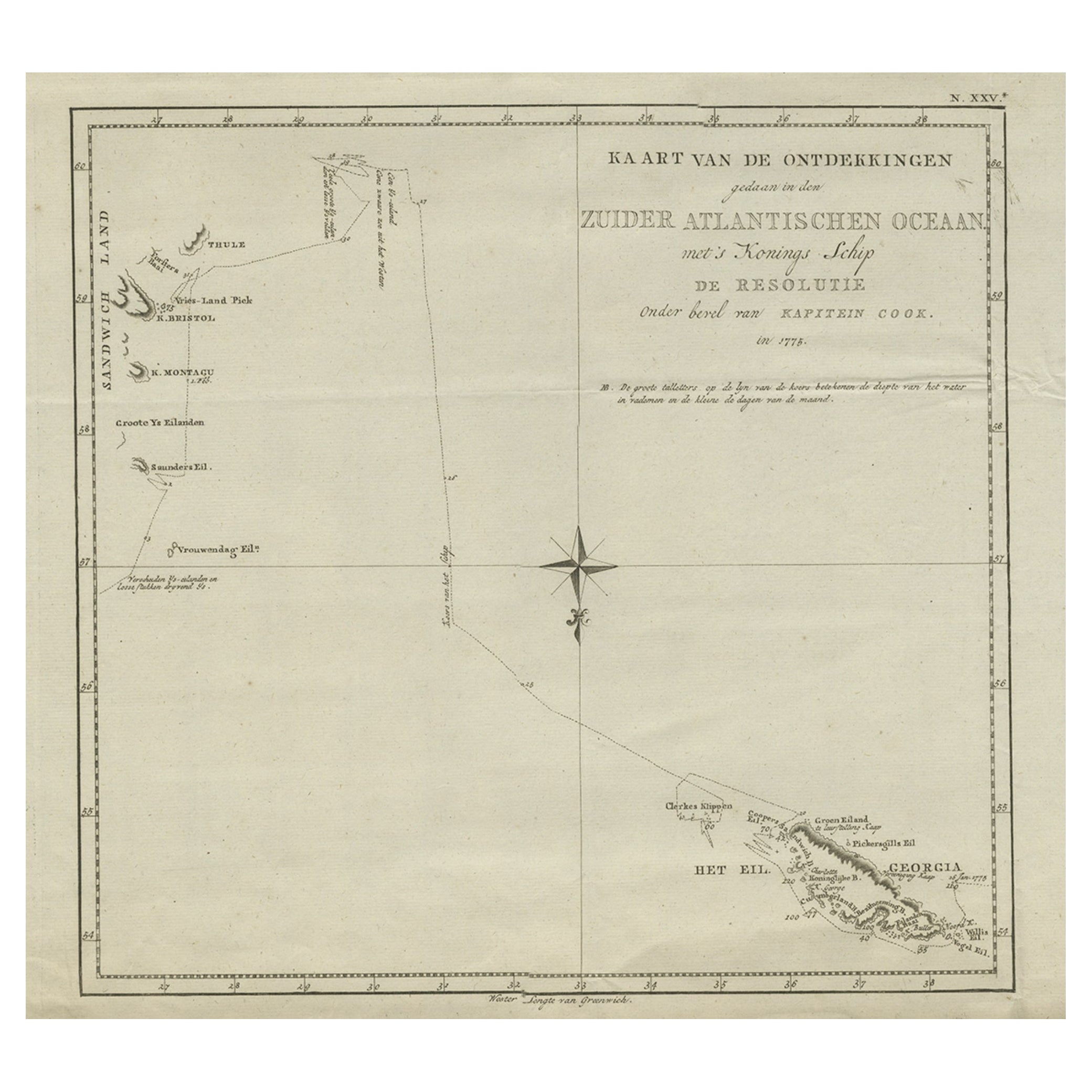 Antiguas Antigüedades del Sur de Georgia y de las Islas Sandwich por el Capitán Cook, 1803