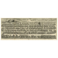 Large Print of the Procession for the Papal Inauguration in Rome, Italy, c.1730