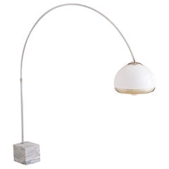 Harvey Guzzini Arc Stehlampe, 1970er Jahre