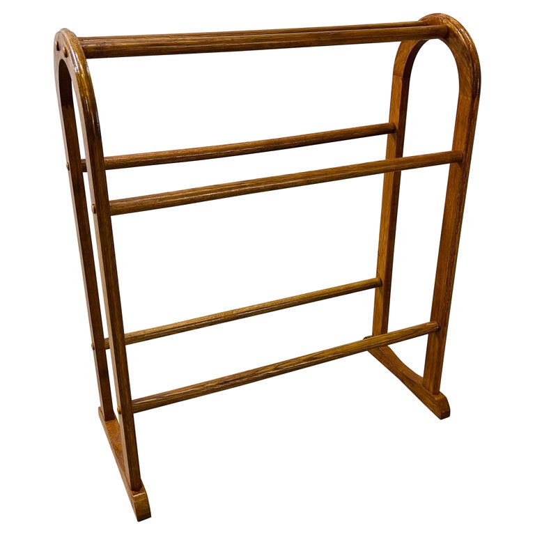 Oak Wood Quilt Rack at 1stDibs oak quilt rack, solid wood quilt rack