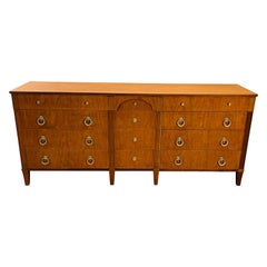 1960s Henredon Furniture Cherry Wood Low Dresser