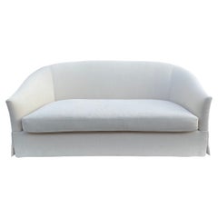 Late 20th-C. Modern Sofa in Linen by Baker Furniture Company