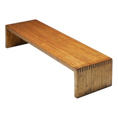 Modernist Bench in the Style of Perriand & Chapo, Joinery Craft; 1930's