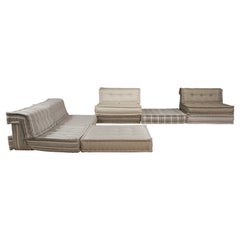 Large 'Mah Jong' Sectional Sofa Set by Hans Hopfer for Roche Bobois, Signed 