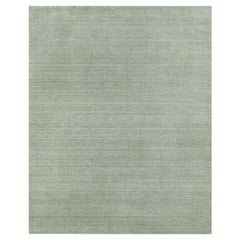 Luxurious Hand Loomed Light Green Area Rug