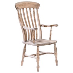 1880s French Wooden Armchair