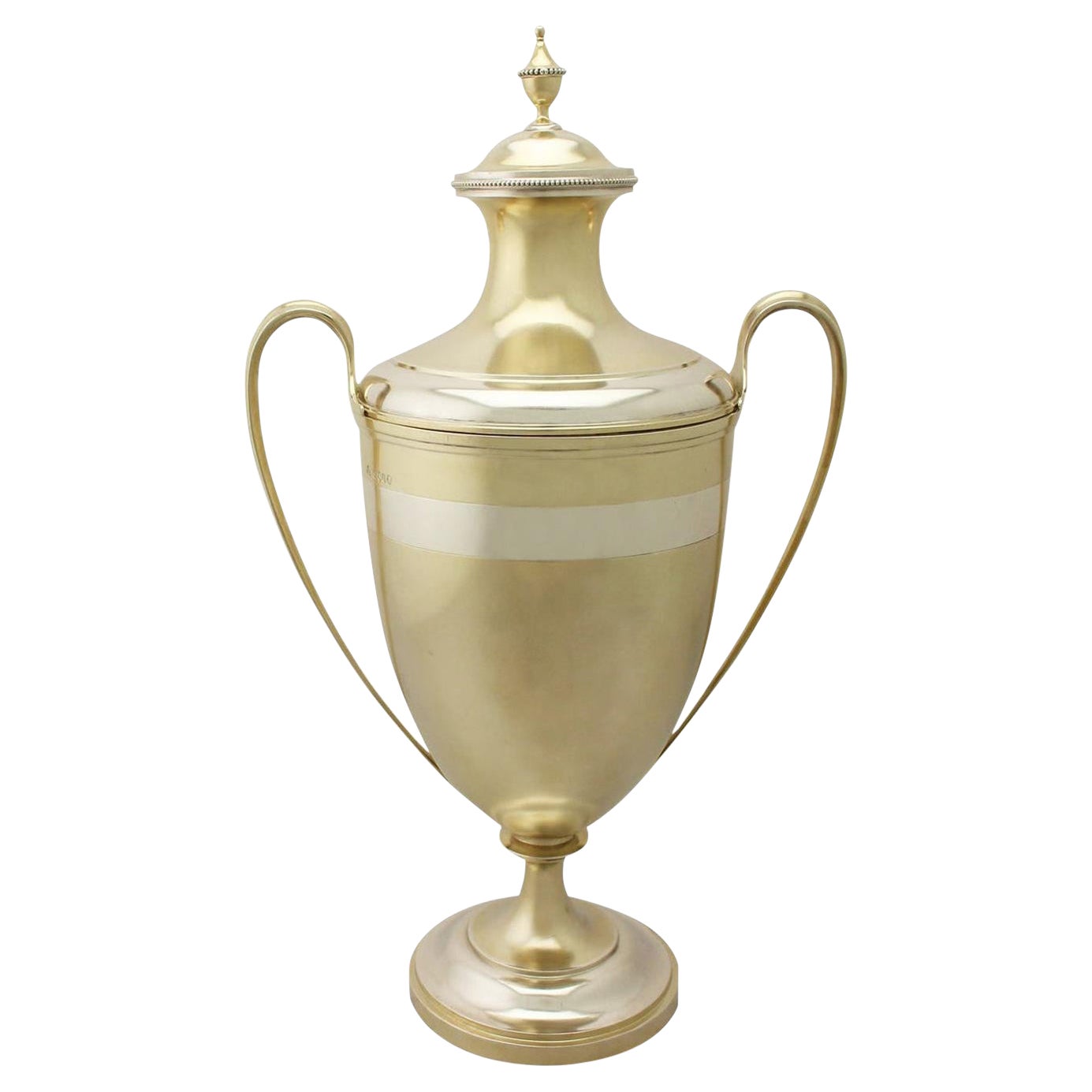 19th Century Sterling Silver Gilt Presentation Cup and Cover