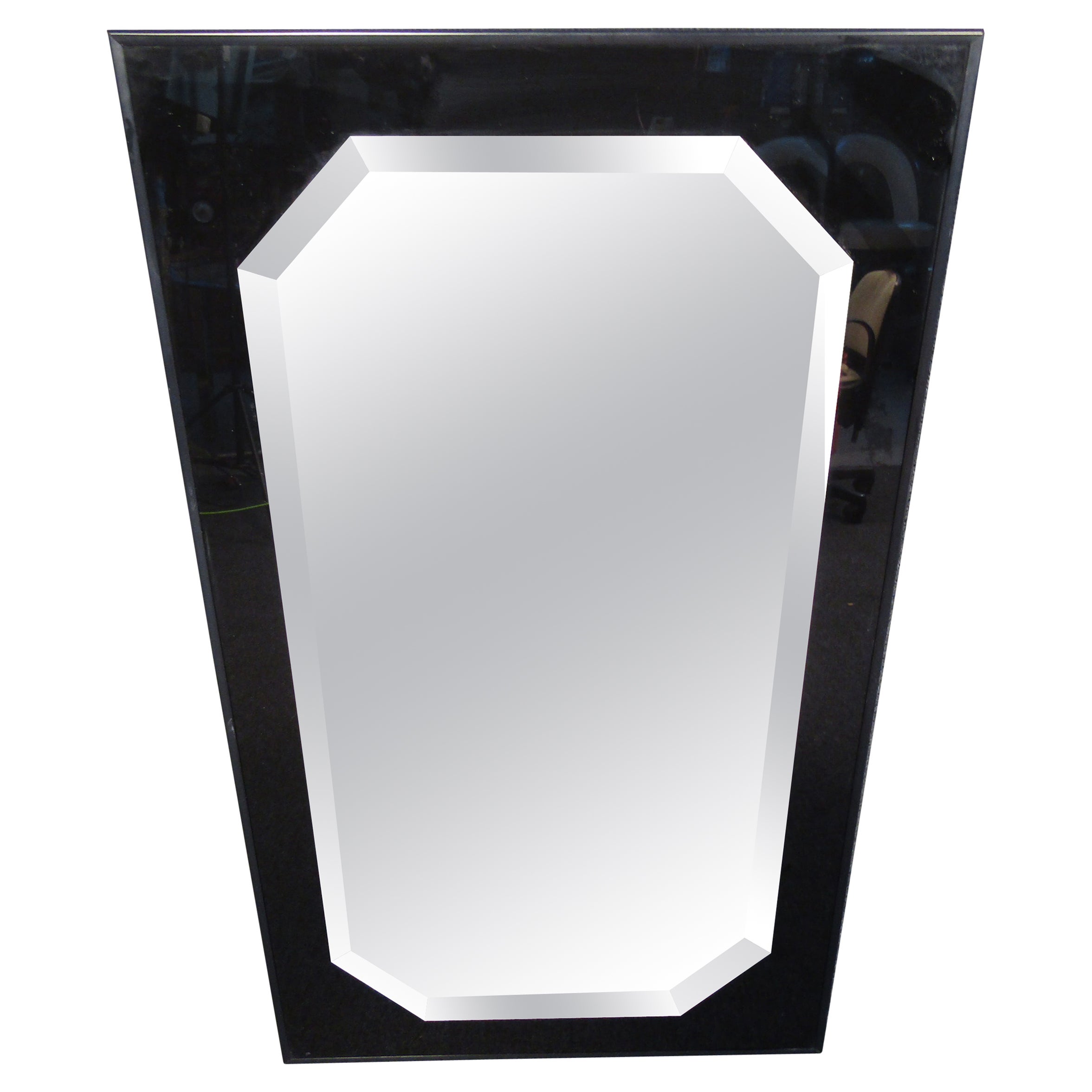 Unique Console Mirror in the Style of Milo Baughman