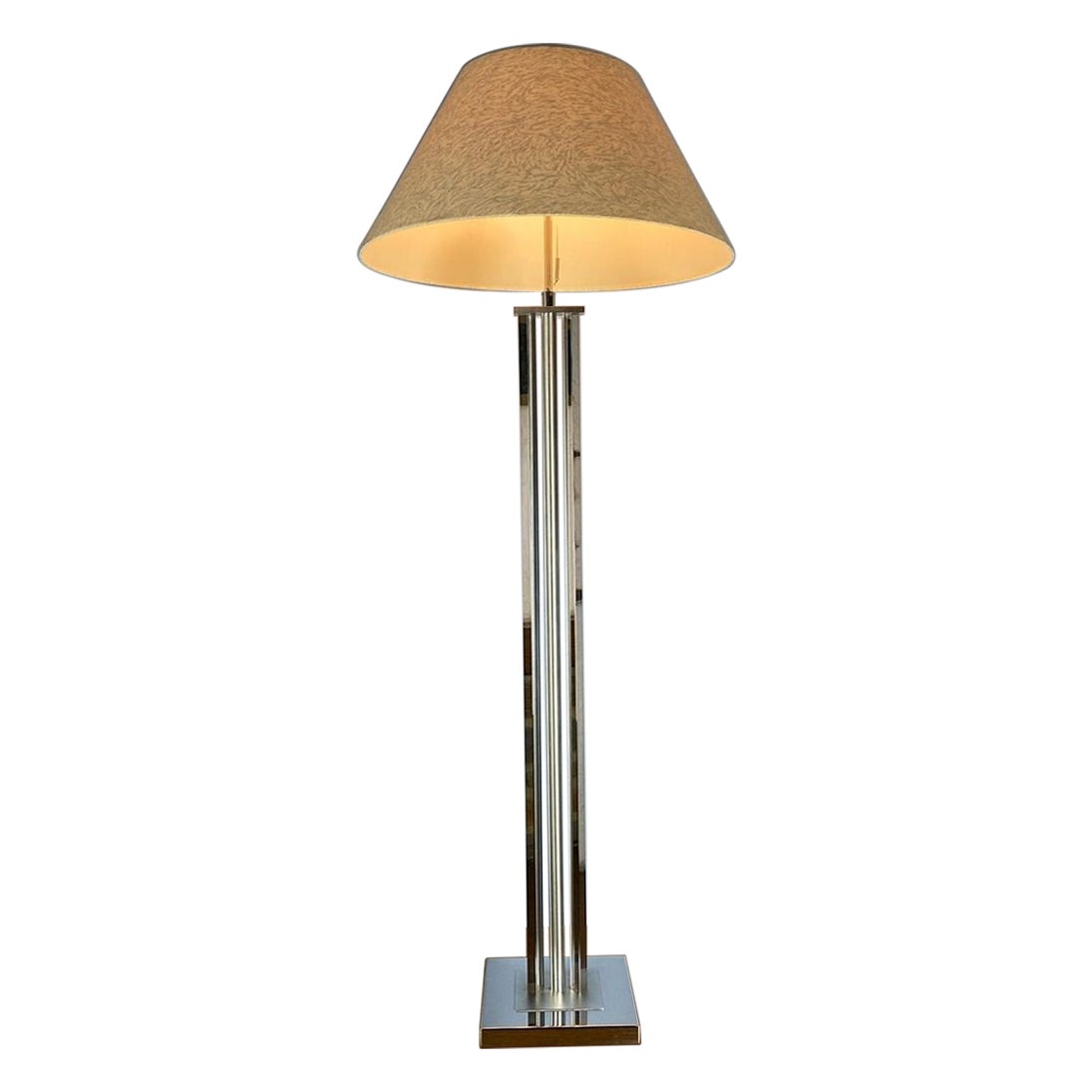 Lampadaire chromé du milieu du siècle, années 1970 en vente