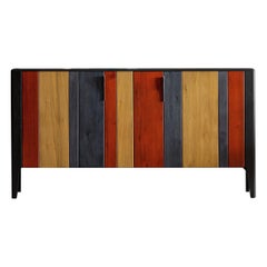 Multicolor Domino Credenza