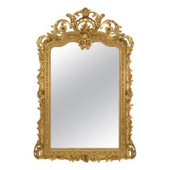 Antique French 19th Century Regence St. Giltwood Mirror