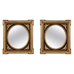 Antique Pair of French 19th Century Napoleon III Period Louis XVI Style Mirrors