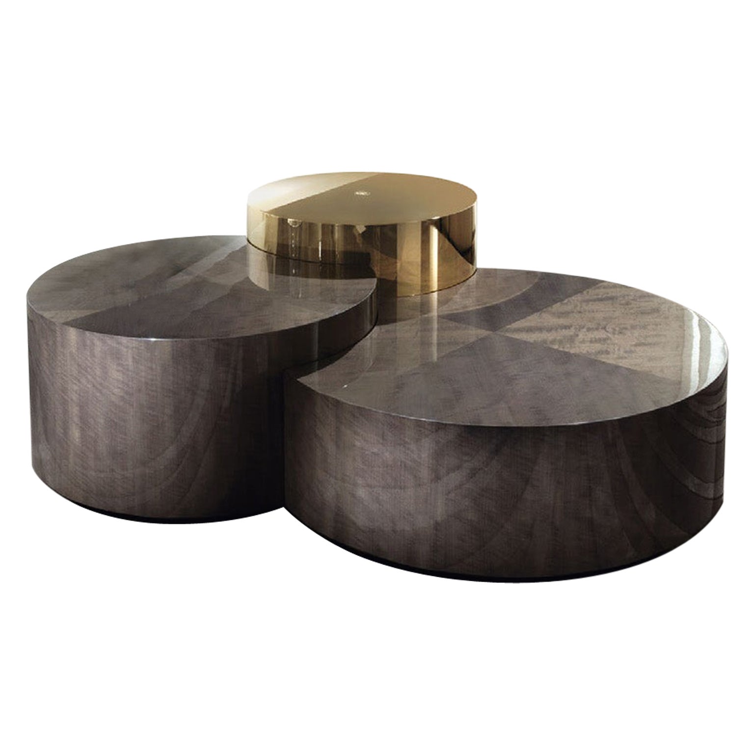 Giorgio Collection 3 Levels Round Cocktail Coffee Table For Sale