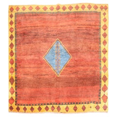 Vintage Square Persian Gabbeh Rug