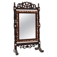 Antique Chinese Inlaid Mirror