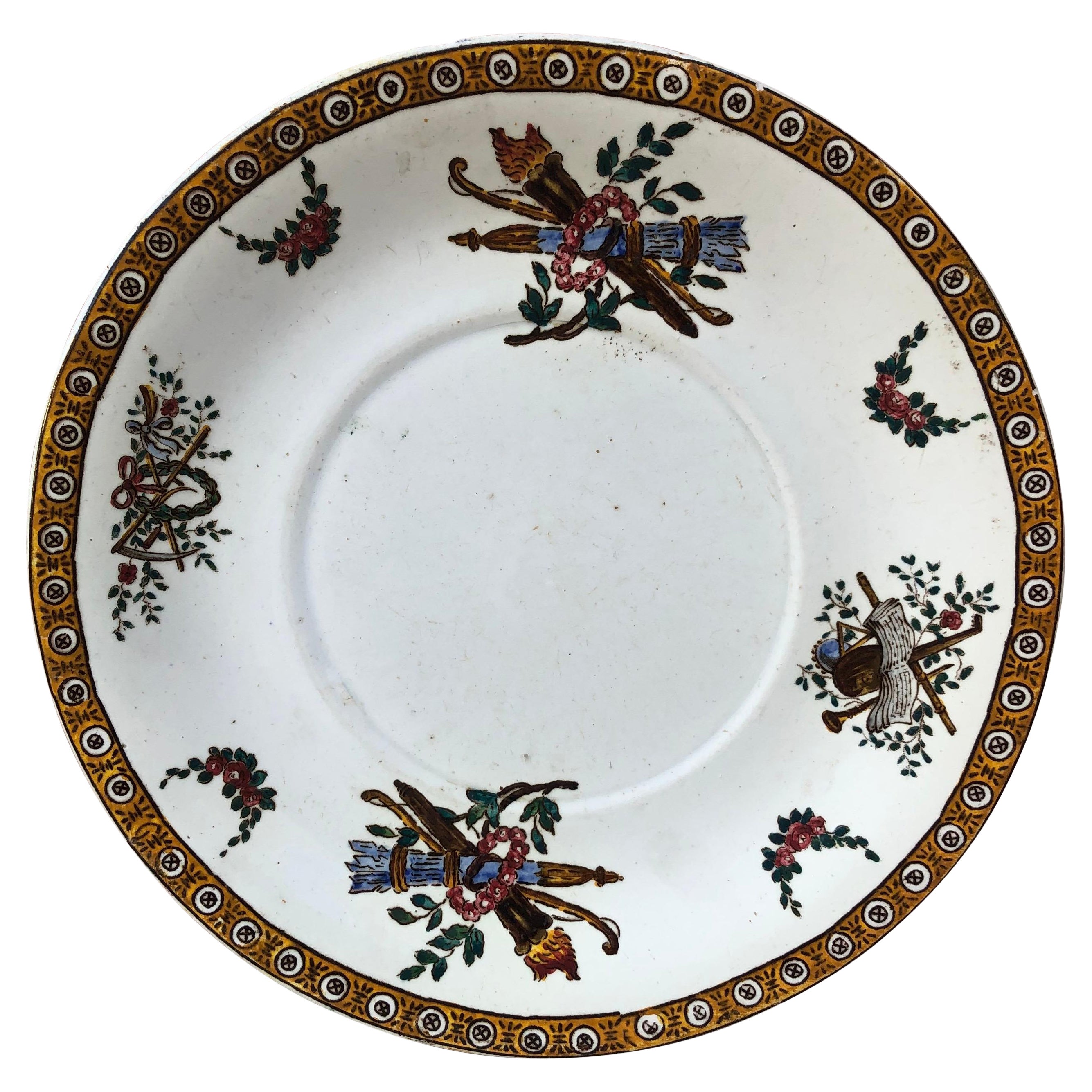 19th Century French Plate Gien