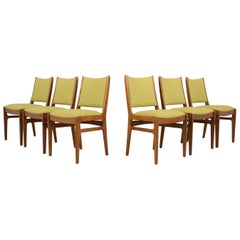 Set of Six Mid Century Danish Teak Dining Chairs