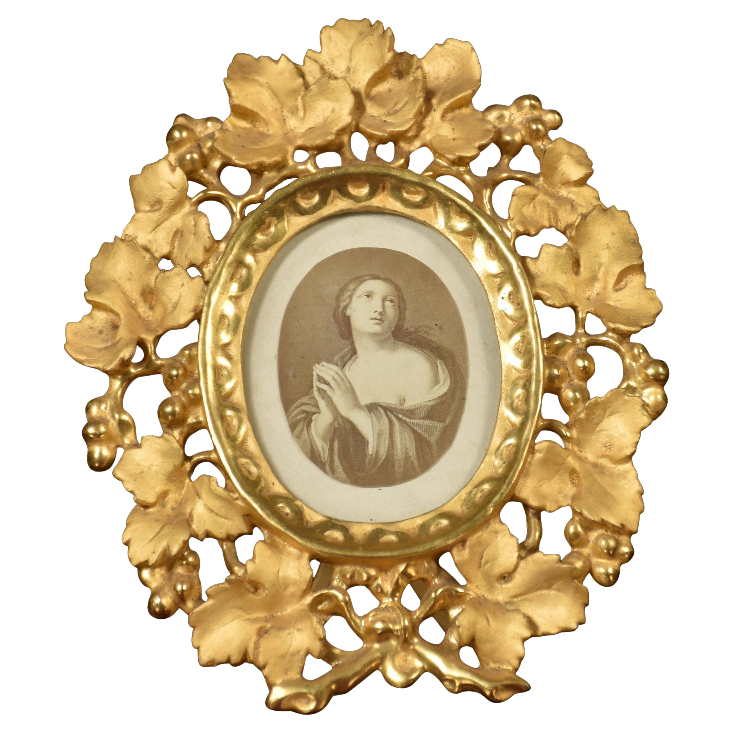 Renaissance Revival Italian Miniature Picture