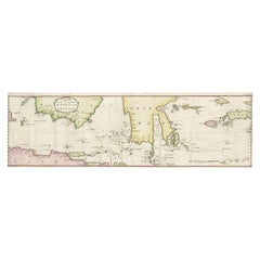 Seltene Karte von Indonesien mit Borneo, Java, Celebes, Keramik und mehr, 1779
