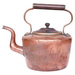 Antique Bronze & Copper Kettle