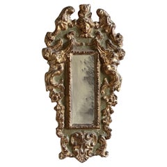 Antique 18th Century Italian Baroque Mirror