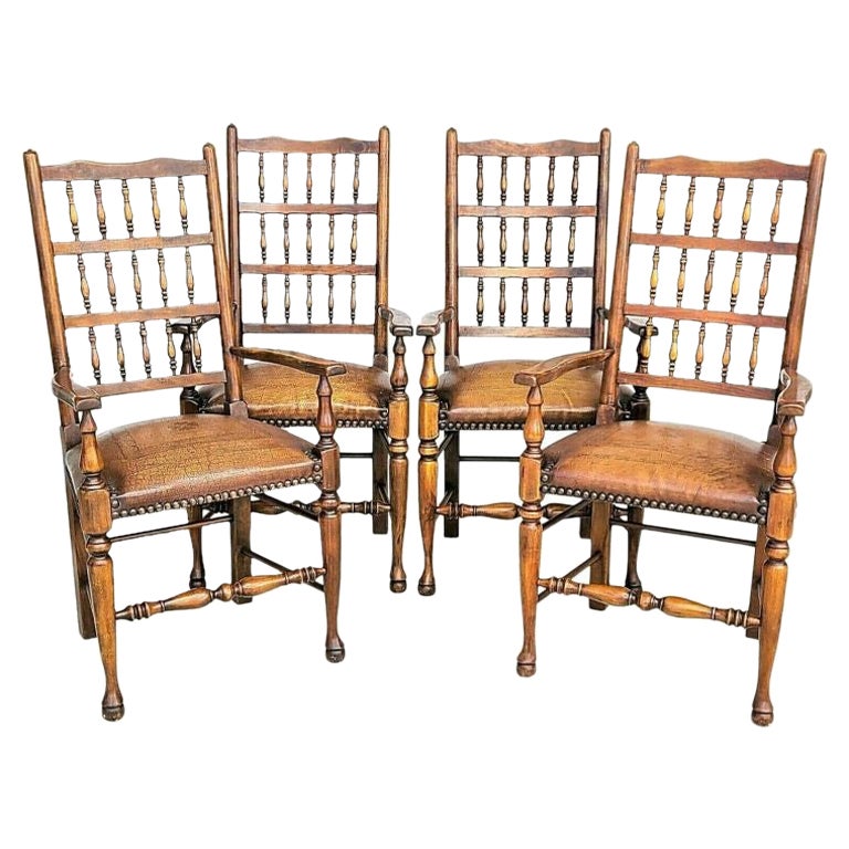 Chaises de salle à manger du Lancashire par Theodore Alexander, lot de 4 en vente