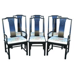 Vintage Chin Hua Raymond Sabota Asian Dining Chairs by Century Furniture -Set of 6