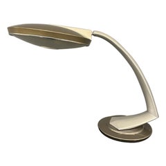 Fase Boomerang 2000 Brown and Grey Table Lamp, 1960s