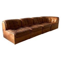 De Sede ‘DS-22’ Modular Sofa in Cognac Leather
