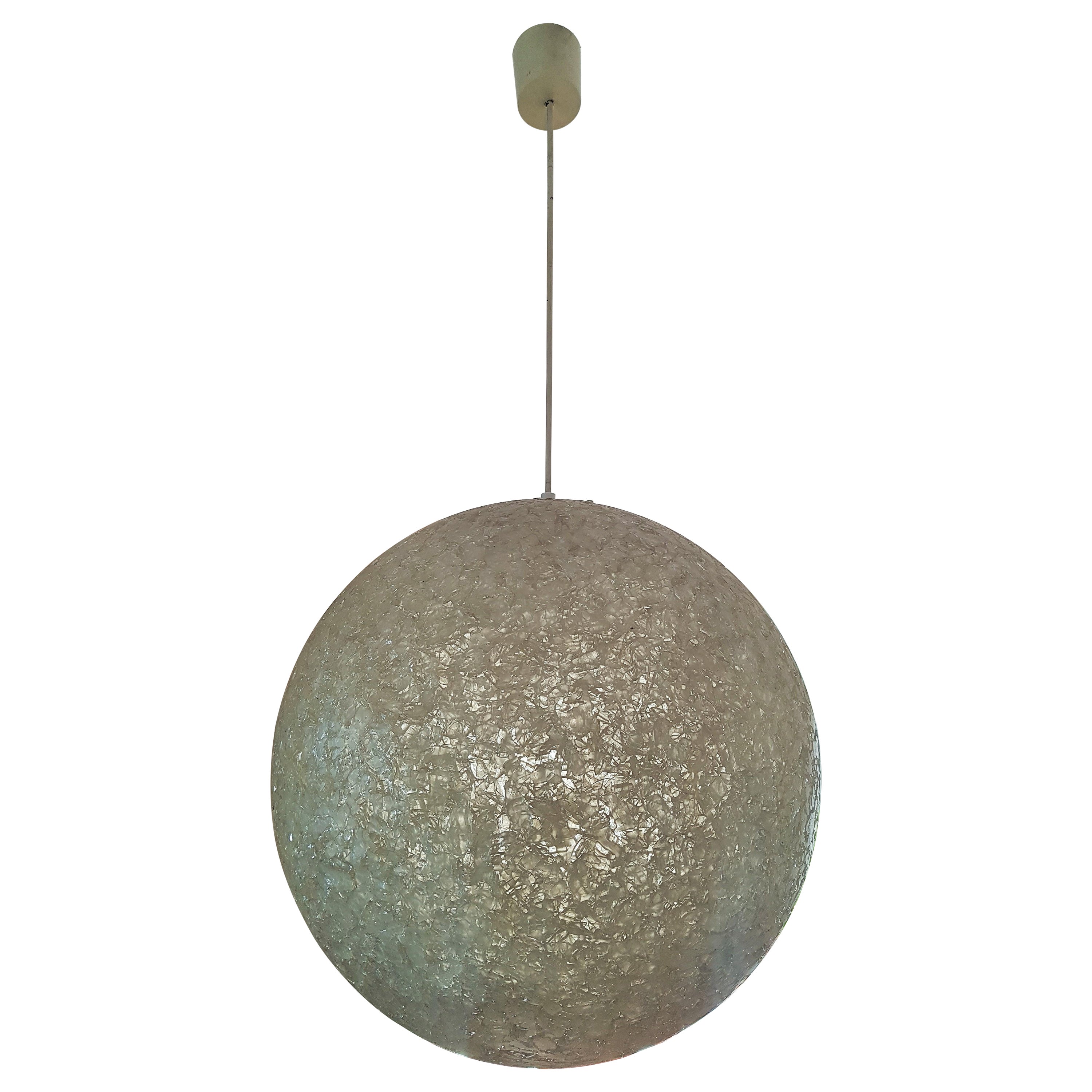 Mid-Century Resin Sugar Ball Sphere Globe Pop Art Lamp, Italy, 1960 For Sale