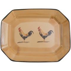 Retro “Country Life” Stoneware Platter by Robert Gordon