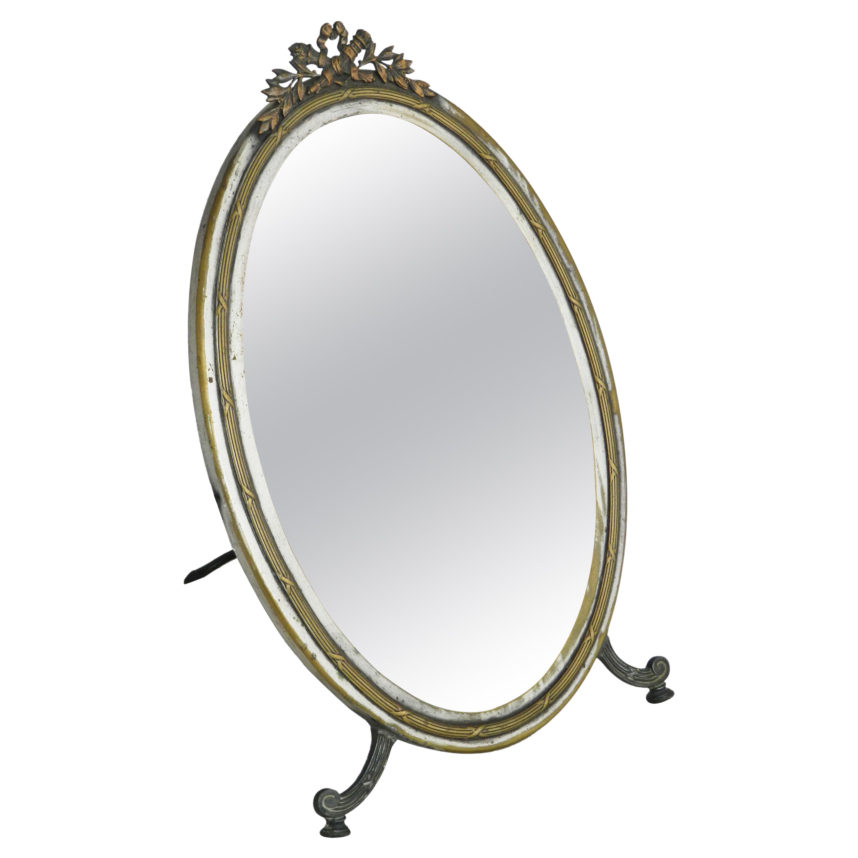 Mirror with Stand Late 19th Century Louis XVI Style  For Sale
