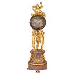 French 19th Century Louis XVI Style Clock, Stamped Vincent, 1855