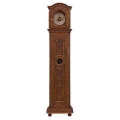Antique French 18th Century Louis XVI Period Oak Grandfather Clock