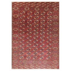 Antique Turkoman Tekke Main Carpet, 7'6" x 10'7"
