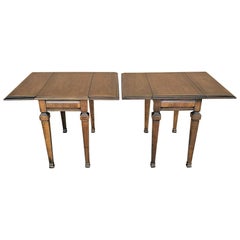 Pembroke Drop-Leaf End Side Tables by Lane, Set of 2