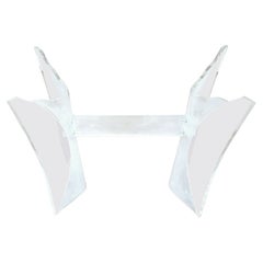 Used Lucite Butterfly Console Table Base