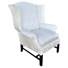 Vintage Chippendale Wingback Armchair