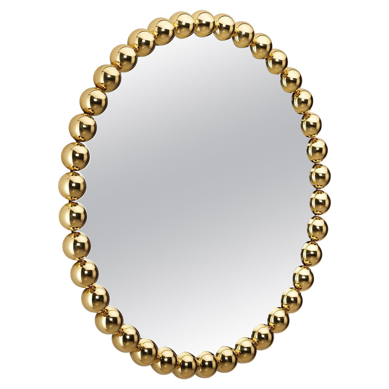 Gioiello Small Round Mirror by Nika Zupanc For Sale