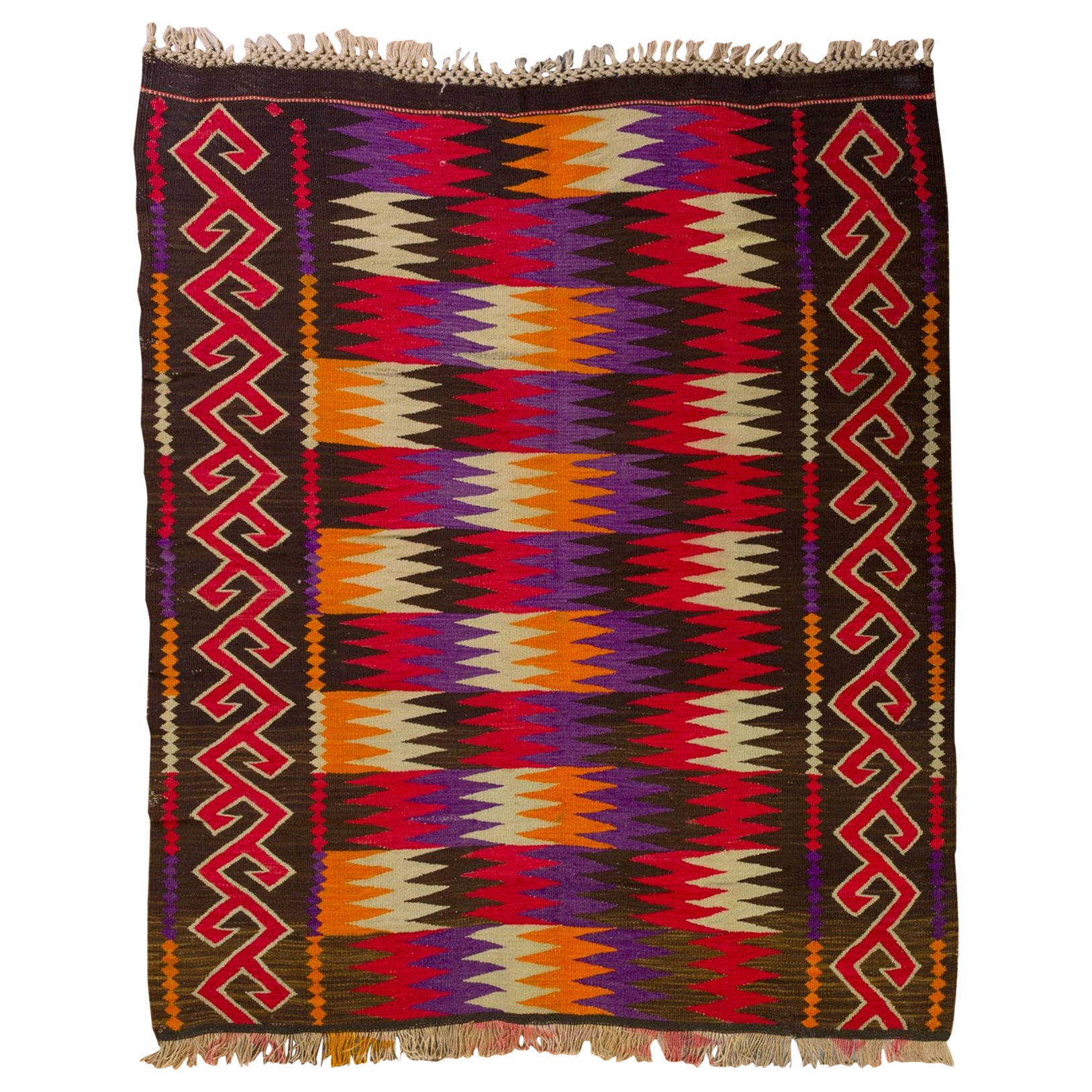 Old Afyon Kilim Fragment, also for a Sofa For Sale