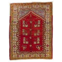 Antique MELAS Prayer Niche Carpet