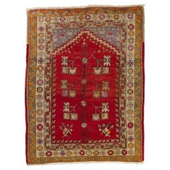 Antique MELAS Prayer Niche Carpet