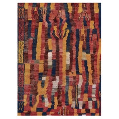 Mid-Century Colorful Handwoven Turkish Rug