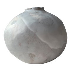 Handbuilt Organic Modern Ceramic Moon Vase