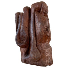 Freeform Solid Wood Sculpture