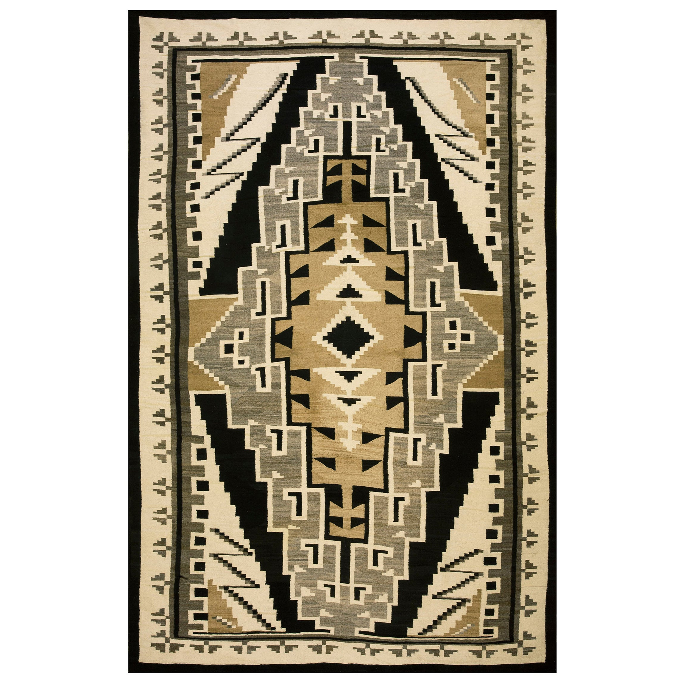 1930s American Navajo Carpet ( 8' x 12' 6'' - 245 x 382 cm )