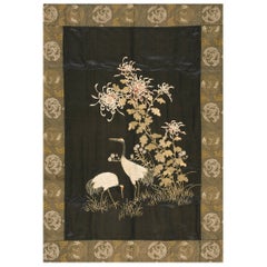 Early 20th Century Silk Chinese Embroidery ( 3'9'' x 5'2'' - 115 x 157 )