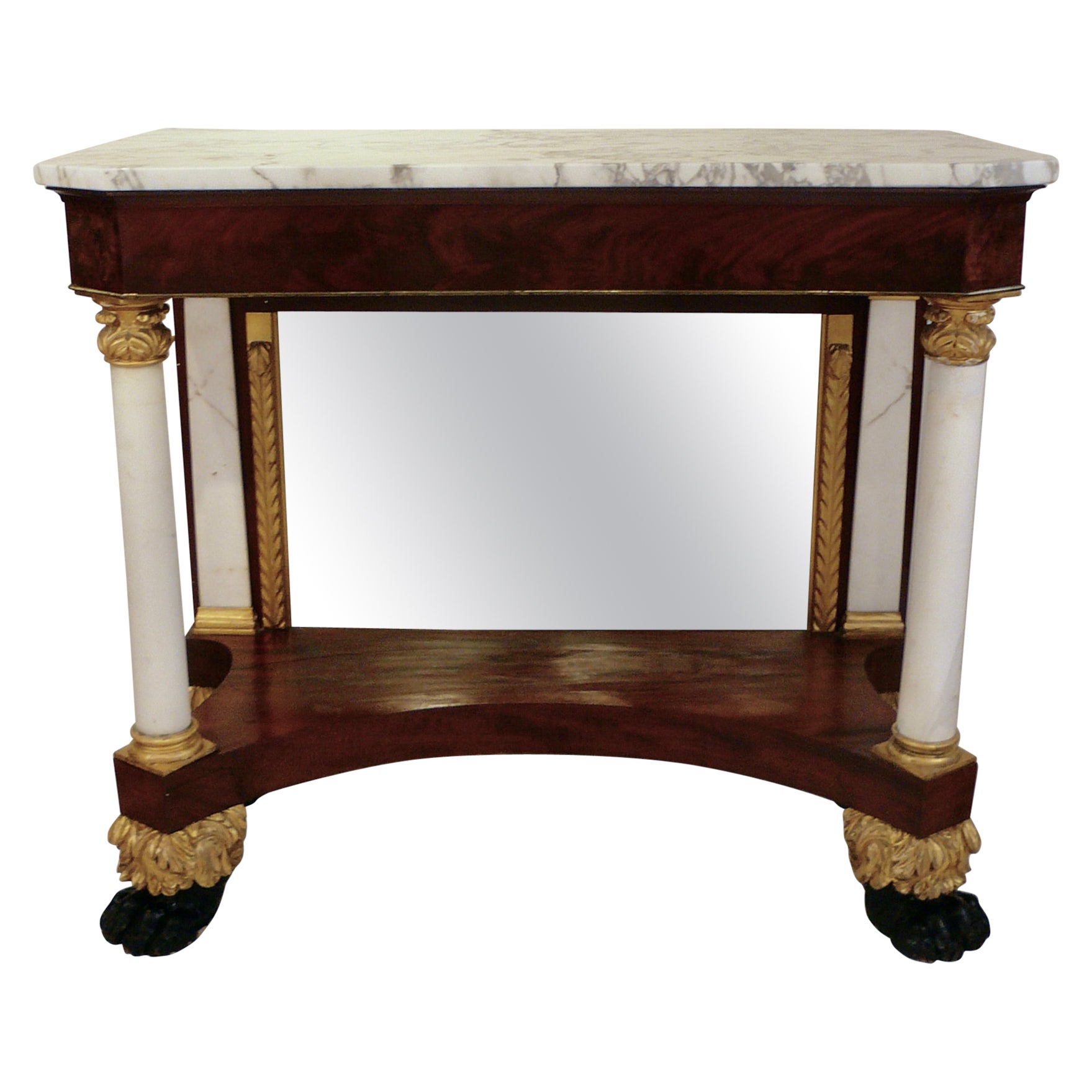 American Empire or Classical Pier Table, New York